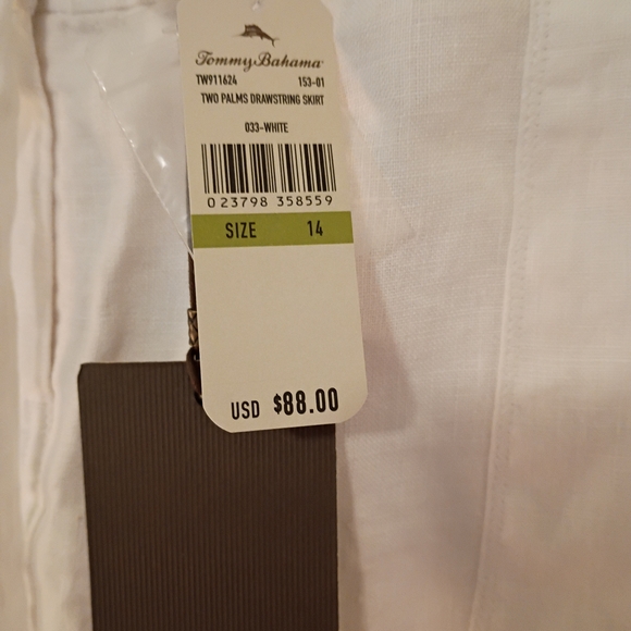 Tommy Bahama Linen Skirt NWT 14 MSRP $88 - Picture 3 of 8